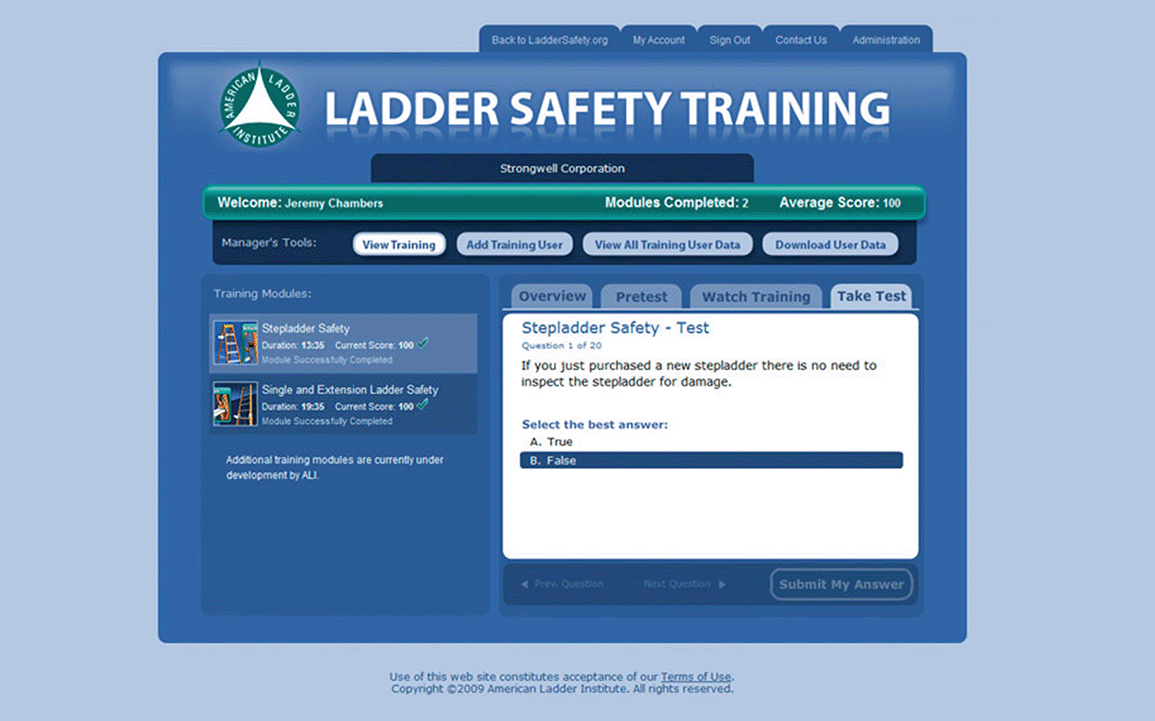 Learning Management | American Ladder Institute