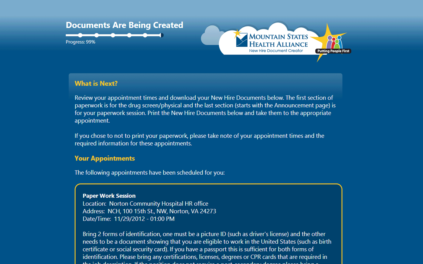 Document Automation | Mountain States Health
