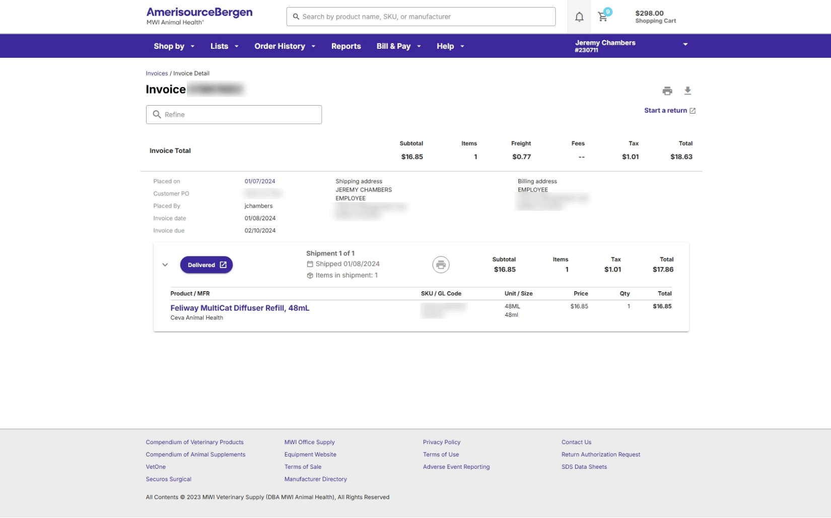 E-Commerce | MWI Animal Health